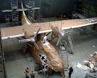 Repaint in progress, masked for markings, 30 May 2005
