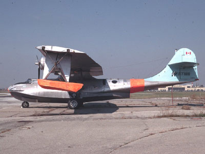 Taken in October 1972, CF-NJF was being operated by Kentings as a water bombing firefighter Photo: Tom Singfield Collection