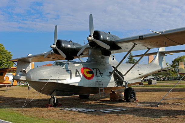 The former Canadian PBY-5A at the Museo del Aire, Cuatro Vientos, Madrid, newly repainted as Spanish Air Force ‘DR.1-1/74-21’ Photo: Rene Klok