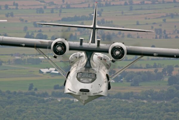 Terrific recent front view of the Canadian Warplane Heritage Canso A C-FPQL Canadian Warplane Heritage